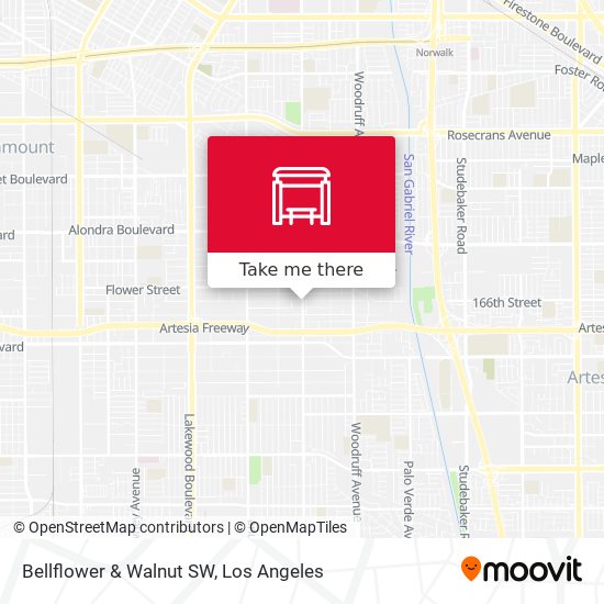 Mapa de Bellflower & Walnut SW