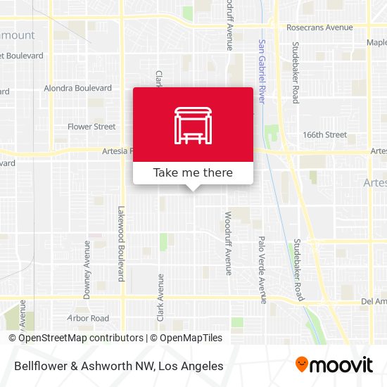 Bellflower & Ashworth NW map