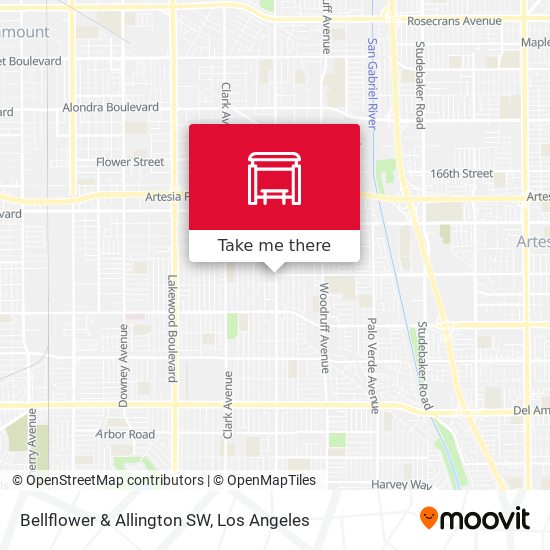 Bellflower & Allington SW map