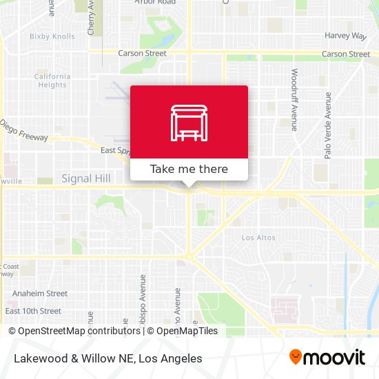 Lakewood & Willow NE map