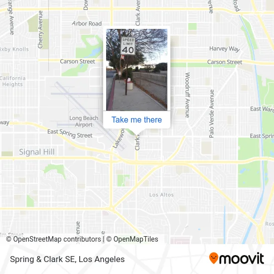 Spring & Clark SE map