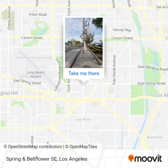 Spring & Bellflower SE map
