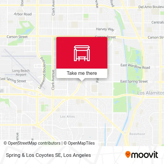 Spring & Los Coyotes SE map