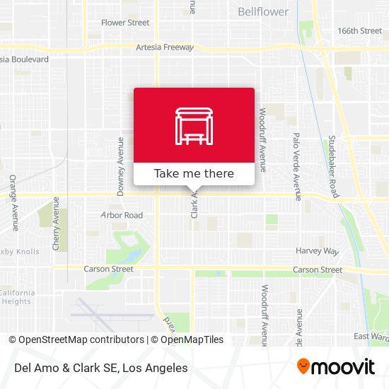 Mapa de Del Amo & Clark SE