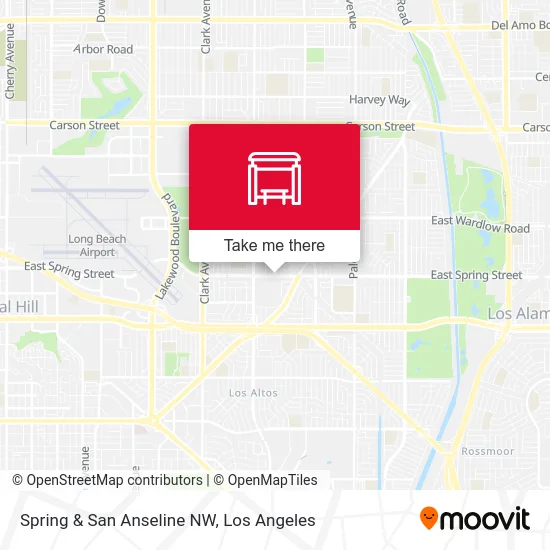 Spring & San Anseline NW map