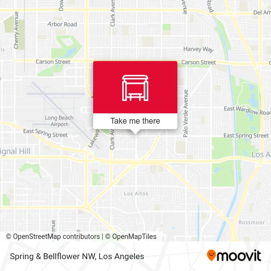 Spring & Bellflower NW map