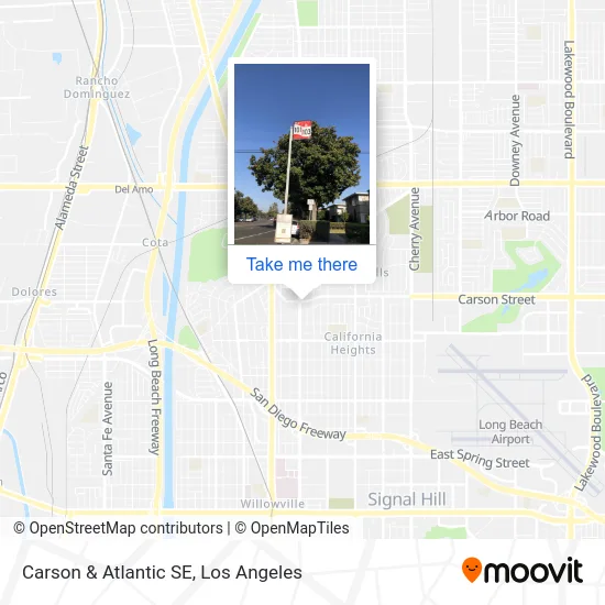 Carson & Atlantic SE map