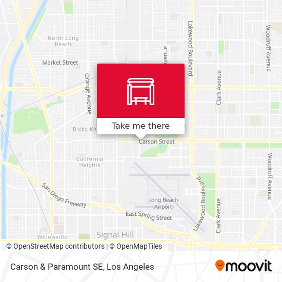 Carson & Paramount SE map