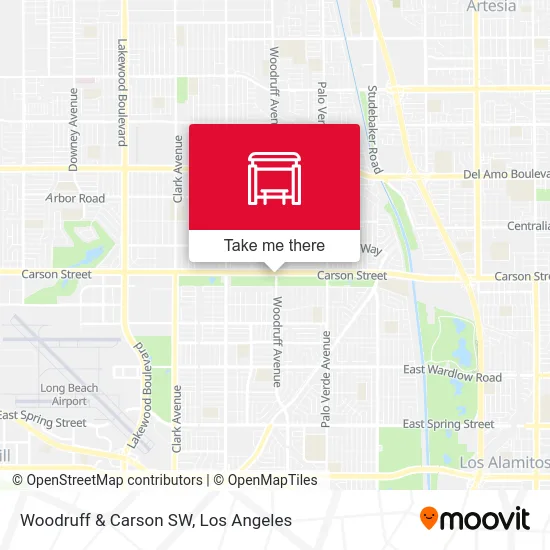 Woodruff & Carson SW map