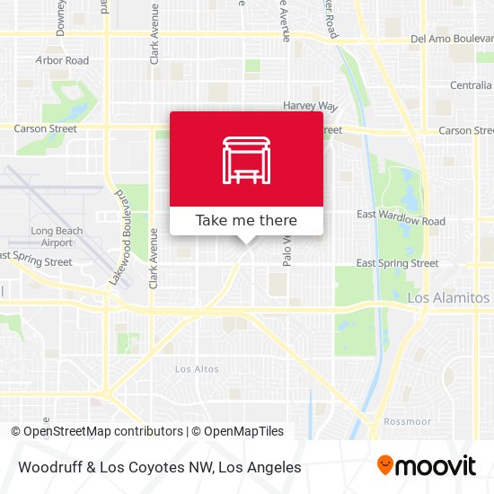 Woodruff & Los Coyotes NW map