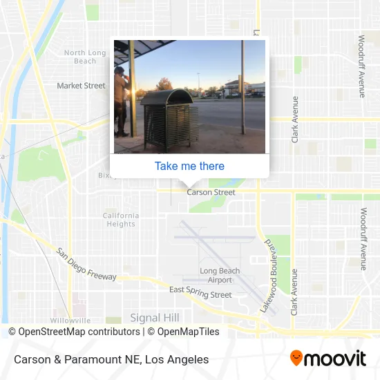 Carson & Paramount NE map