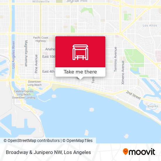 Broadway & Junipero NW map