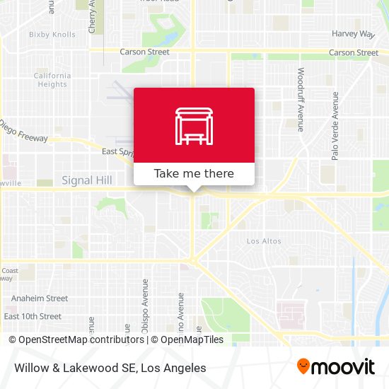 Willow & Lakewood SE map
