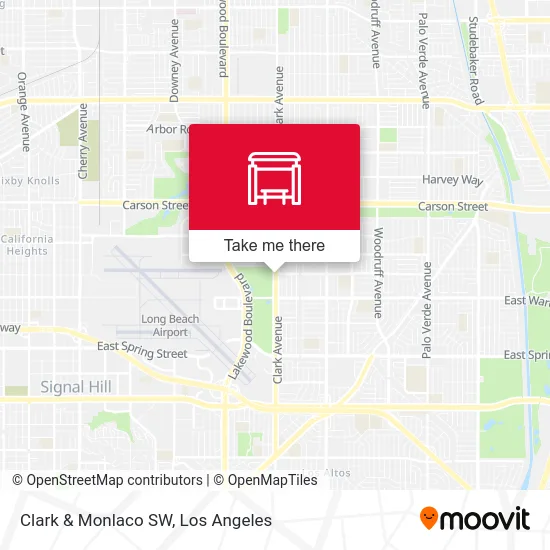 Clark & Monlaco SW map