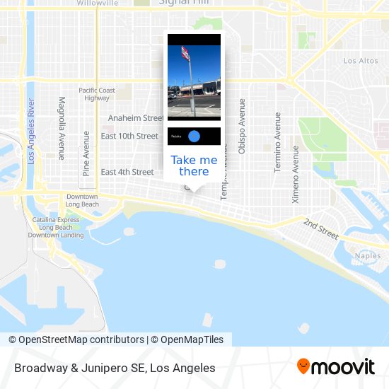 Broadway & Junipero SE map