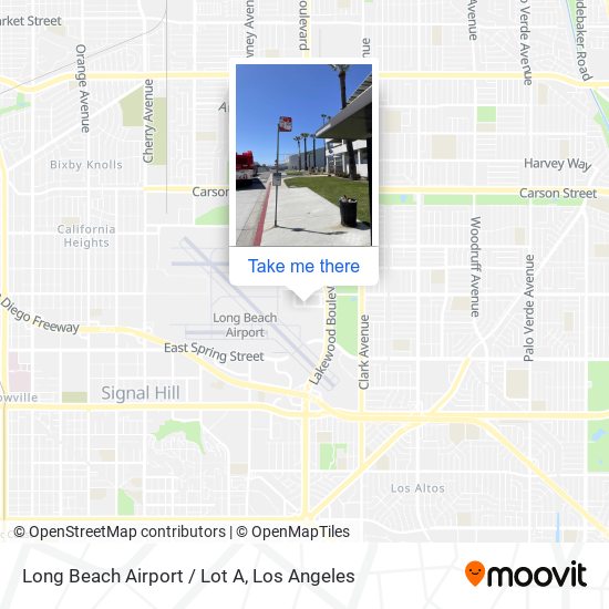 Mapa de Long Beach Airport / Lot A