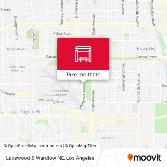 Lakewood & Wardlow NE map