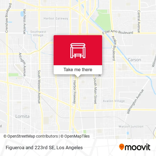 Figueroa and 223rd SE map