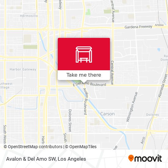 Mapa de Avalon & Del Amo SW