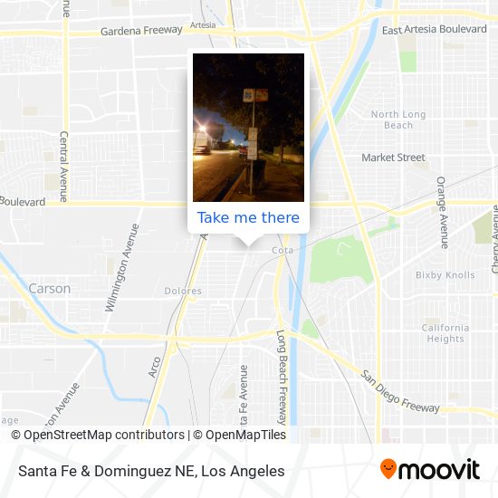 Santa Fe & Dominguez NE map