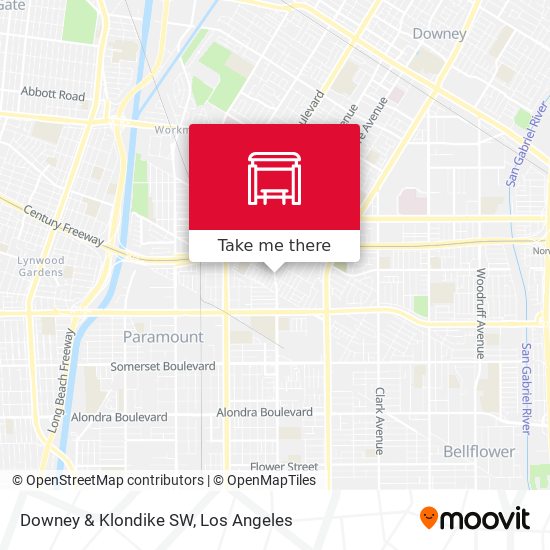 Mapa de Downey & Klondike SW
