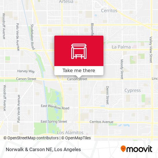 Mapa de Norwalk & Carson NE