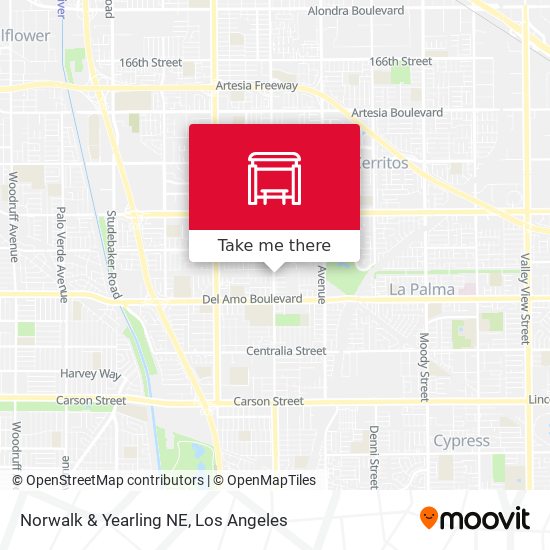 Norwalk & Yearling NE map