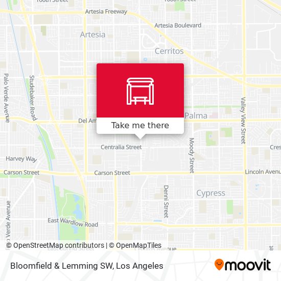 Mapa de Bloomfield & Lemming SW