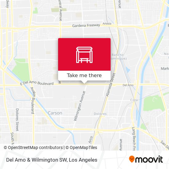 Del Amo & Wilmington SW map