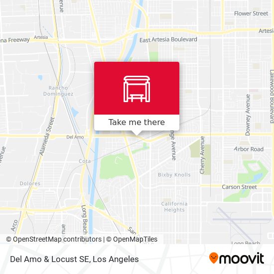 Del Amo & Locust SE map