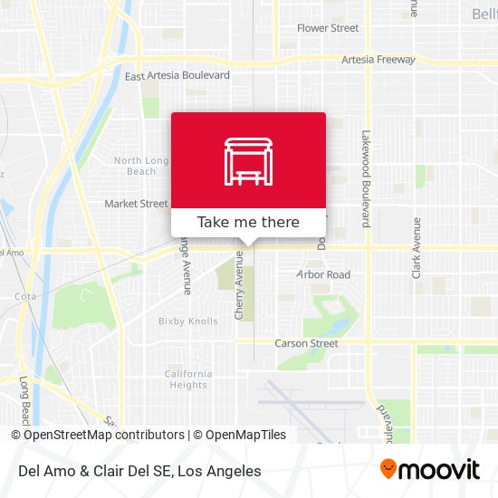 Del Amo & Clair Del SE map