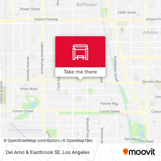Del Amo & Eastbrook SE map