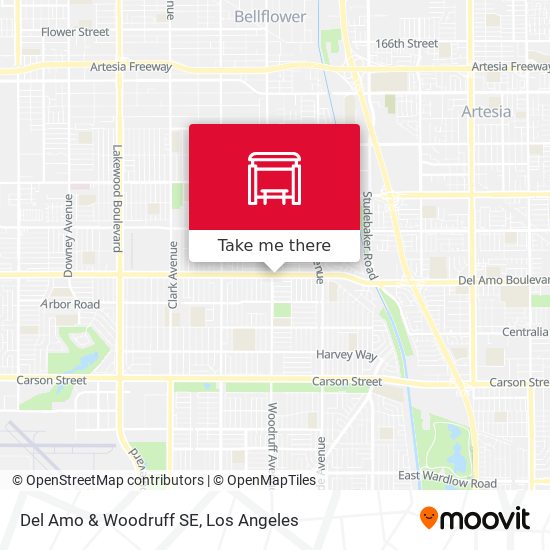 Del Amo & Woodruff SE map