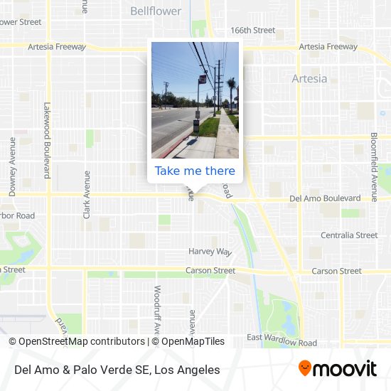 Mapa de Del Amo & Palo Verde SE