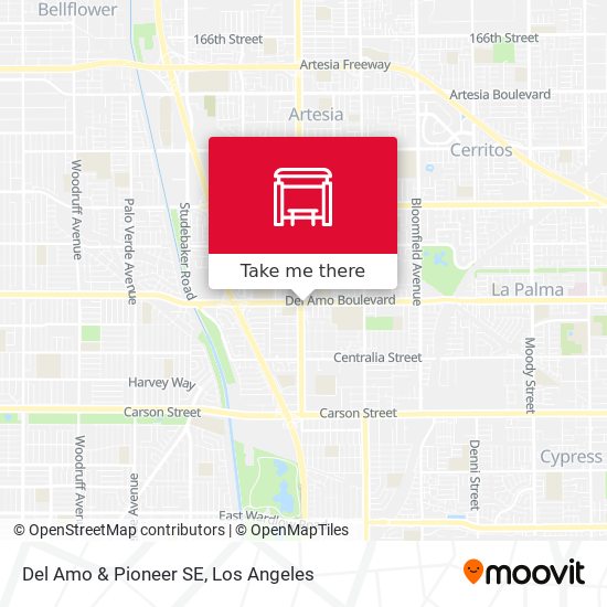 Del Amo & Pioneer SE map