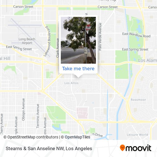 Stearns & San Anseline NW map