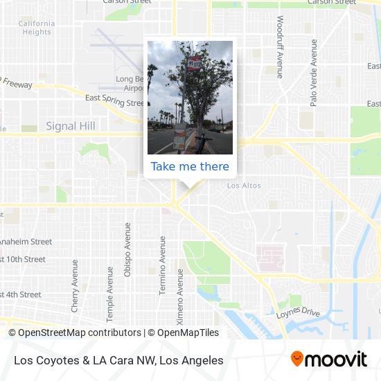 Mapa de Los Coyotes & LA Cara NW