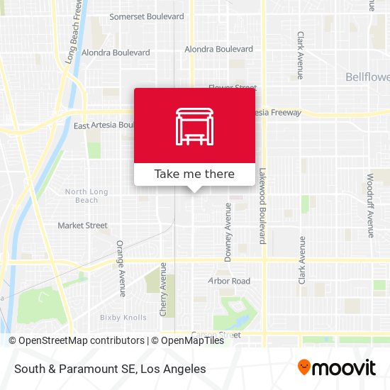 South & Paramount SE map
