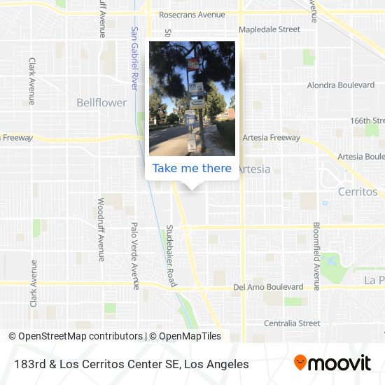 183rd & Los Cerritos Center SE map
