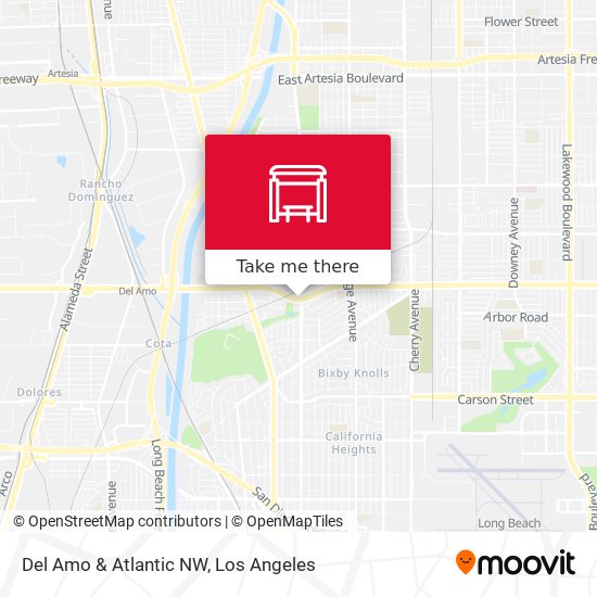 Del Amo & Atlantic NW map