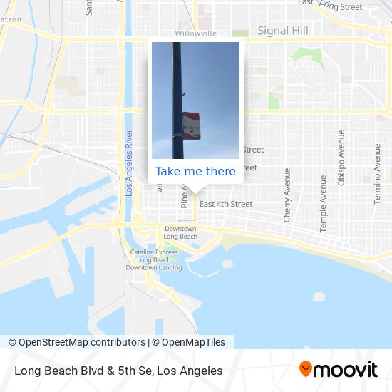 Mapa de Long Beach Blvd & 5th Se