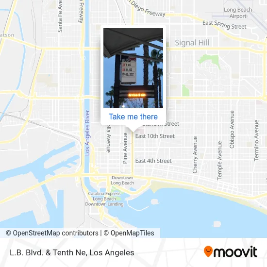 L.B. Blvd. & Tenth Ne map