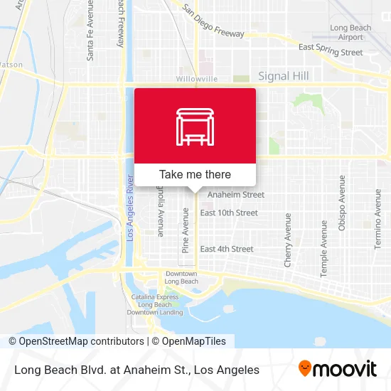 Long Beach Blvd. at Anaheim St. map