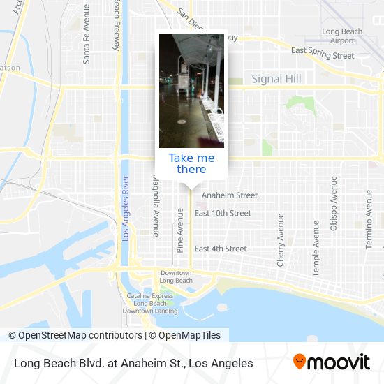 Long Beach Blvd. at Anaheim St. map