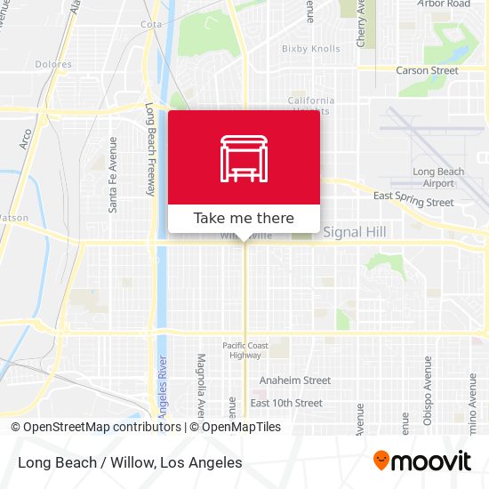 Long Beach / Willow map
