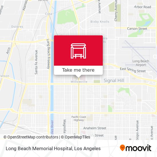 Long Beach Memorial Hospital map
