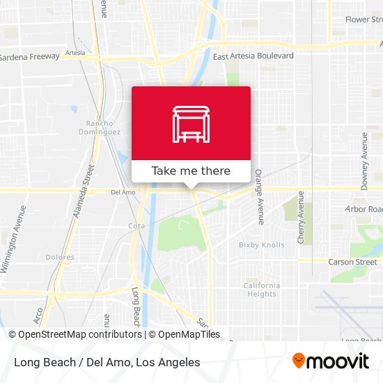 Long Beach / Del Amo map