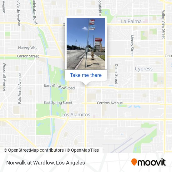 Norwalk at Wardlow map
