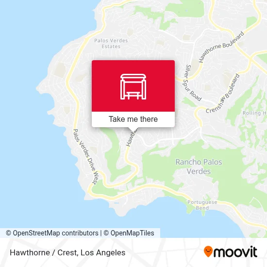 Hawthorne / Crest map