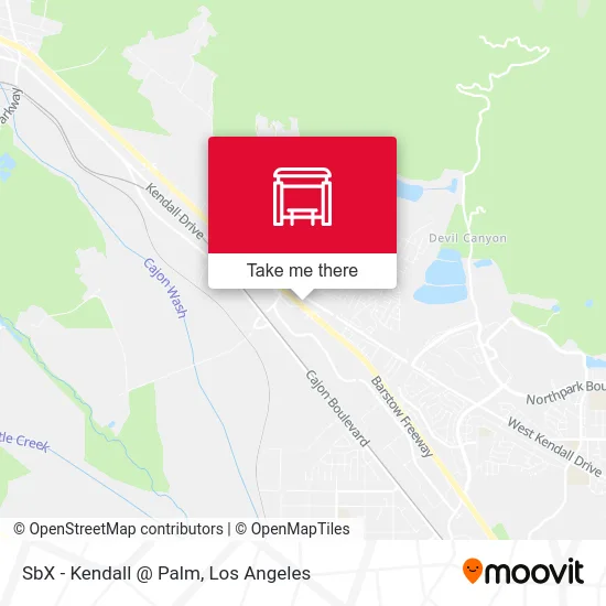 SbX - Kendall @ Palm map